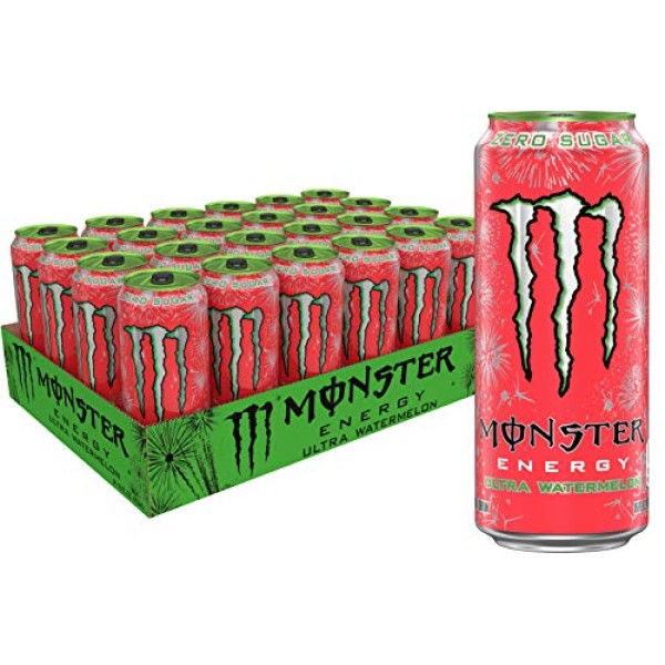 Monster Energy Ultra Watermelon, Sugar Free Energy Drink,