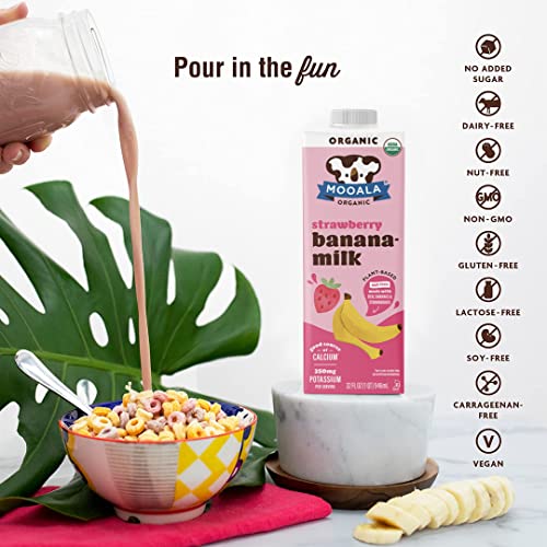 Mooala Organic Banana Milk Variety Pack | Vegan, Calcium & Potas...