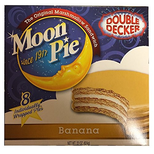 Moon Pie - Double Decker Banana - Box of 8 Individually Wrapped ...