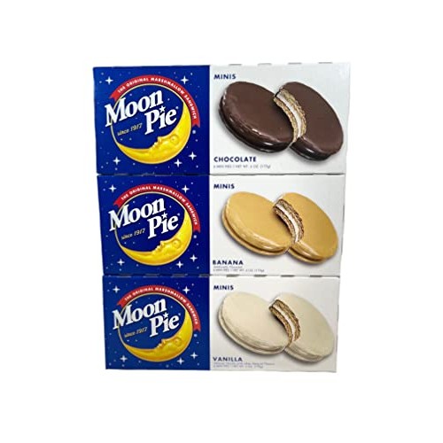 Moon Pie Mini Variety Pack - Chocolate, Banana, and Vanilla