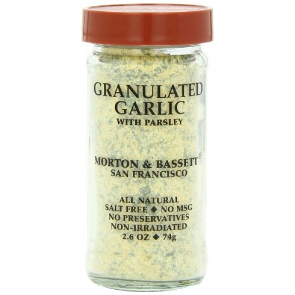 Morton and Bassett Seasoning Garlic Powder 2.6 oz Pack of 3