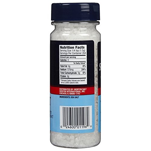 Mortons Grinder Sea Salt Excurse Refill, 14 oz