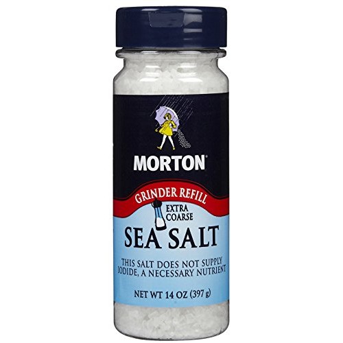 Mortons Grinder Sea Salt Excurse Refill, 14 oz