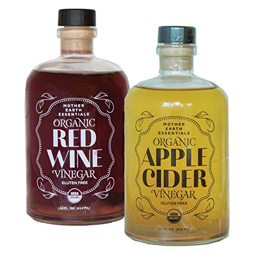 Mother Earth Org Apple Cider And Red Wine Vinegar With