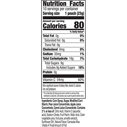 Motts Animal Fruit Snacks, Assorted Fruit, 0.8 Oz, 10 Ct