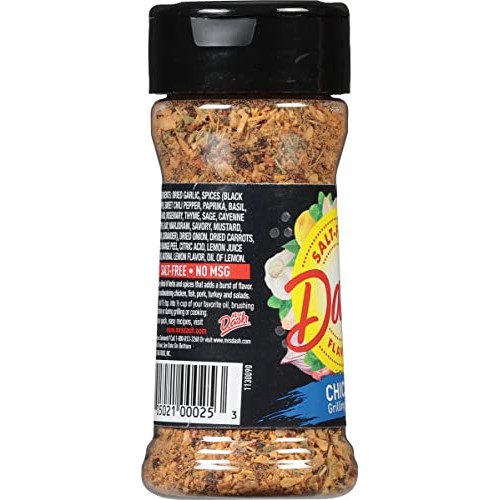 Dash Salt-Free Grilling Blend, Chicken, 2.4 Ounce