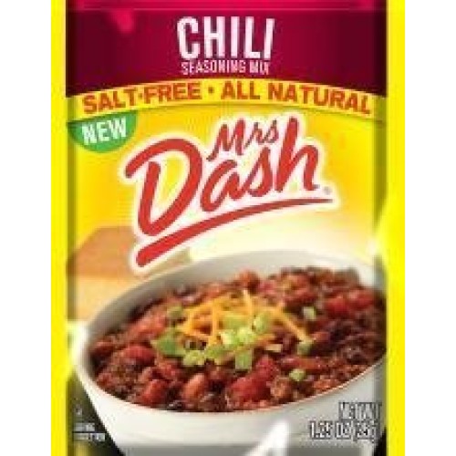 Mrs Dash Salt Free Chili Mix 1.25 Oz Packets 4 Pack