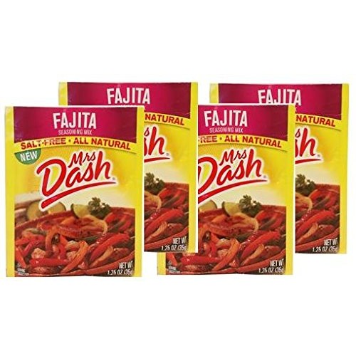 Mrs Dash Salt Free Fajita Seasoning Mix Pack Of 4 1.25 Oz Packets