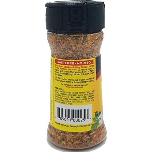 Mrs Dash Salt Free Seasoning Chicken And Table Blend Variety Pac