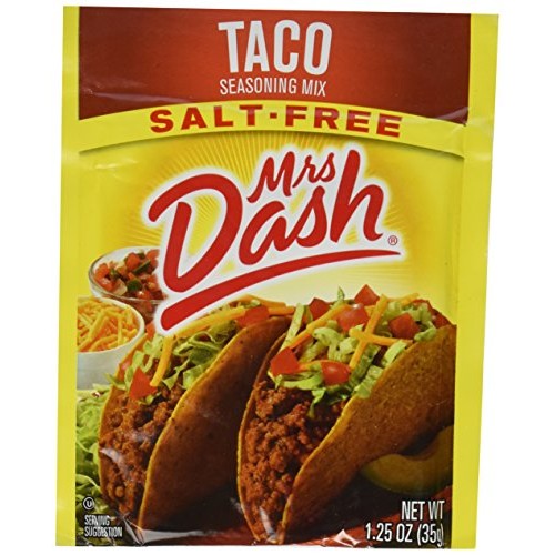 Mrs Dash Seasoning Mix - Taco - All Natural - Salt-Free - 1.25 O...