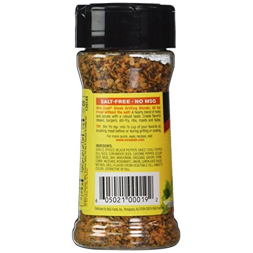 Mrs. Dash STEAK GRILLING BLEND Salt-Free Seasoning 2.5oz 2-pack