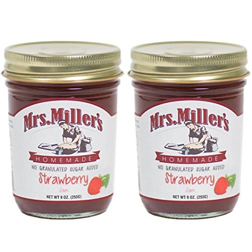 Mrs. Millers Amish Homemade Strawberry No Granulated Sugar Adde