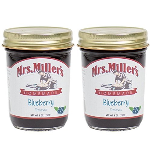 Mrs. Millers Amish Homemade Blueberry Preserves 9 Ounces - Pack