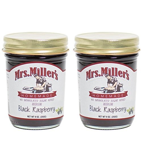 Mrs. Millers Amish Homemade Seedless Black Raspberry No Granula