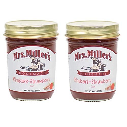 Mrs. Millers Rhubarb-Strawberry Jam 9 Oz. 2 Jars