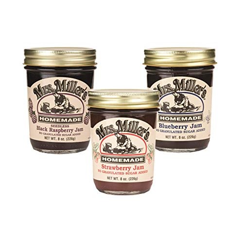 Mrs. Millers Sugarless Jam Variety Pack: Seedless Black Raspber