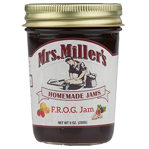 Mrs. Millers F.R.O.G. Jam Fig, Raspberry, Orange, Ginger 9 Oz.