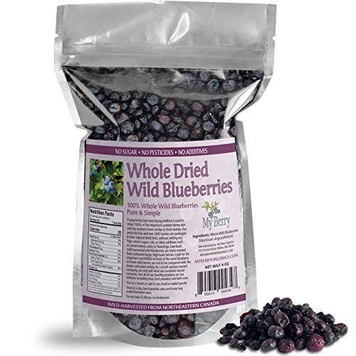 Dried Wild Blueberries, No Added Sugar, No Pesticides, Not