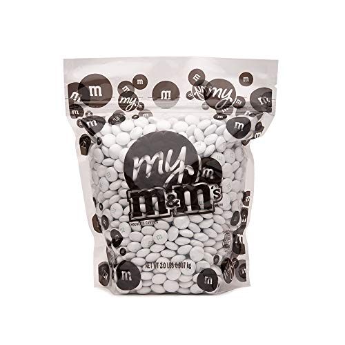 Mym&Amp;M’S Milk Chocolate Candy, Single Color, White, 2-Pound Bulk