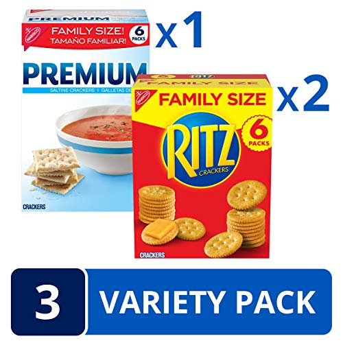 Ritz Crackers &Amp; Premium Saltine Crackers Variety Pack, Family Si