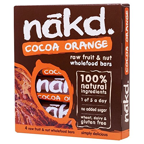 Nakd Cocoa Orange Bars 4X35G