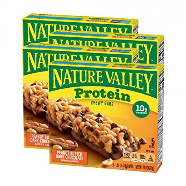 Nature Valley Peanut Butter Dark Chocolate Protein Chewy Bars (30