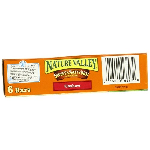 Nature Valley Granola Bars, Sweet And Salty Nut, Cashew, 1.2 Oz