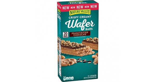 Nature Valley Wafer Bars, Peanut Butter Chocolate, Crispy Creamy