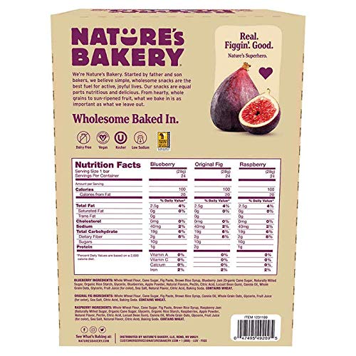 Natures Bakery Fig Bar 36Piece Variety Pack