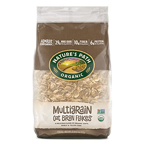 Natures Path Multigrain Oat Bran Flakes Cereal, Healthy, Organi