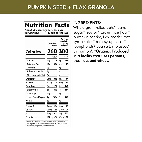 Natures Path Organic Pumpkin Seed and Flax Granola, 24.7 Ounce ...