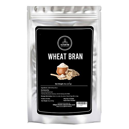 Naturevibe Botanicals Wheat Bran, 8 Ounces