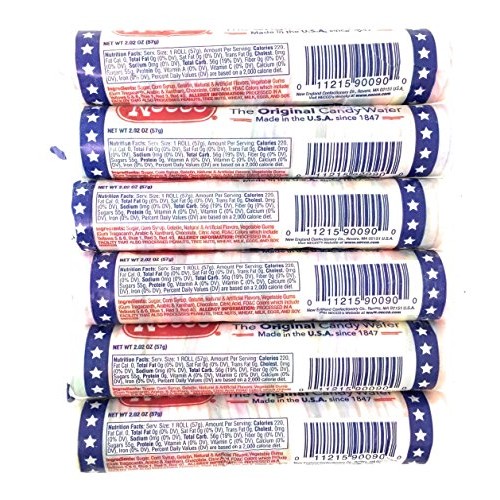 Necco Wafers Original Assorted Candy Rolls Set Of 6