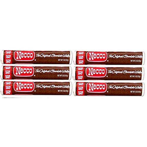 Necco Wafers Original Chocolate Flavored Hard Candy Rolls - Bund