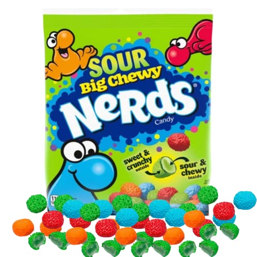 Nerds Assorted Fruit Flavored And Sour Big Chewy Candies, Crunch