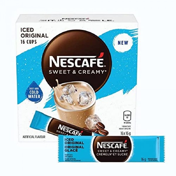 Nescafe Sweet & Creamy Iced Coffee, Instant Coffee Sachets