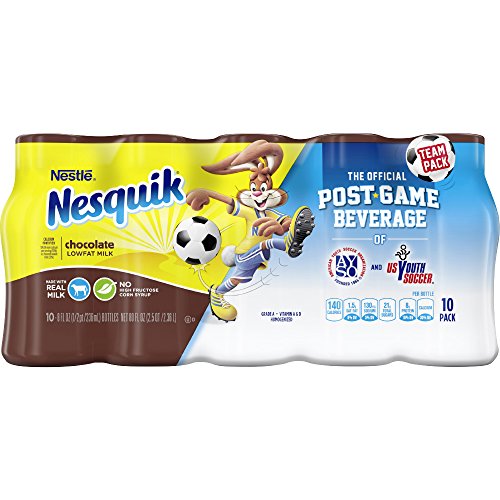 Nesquik Ready To Drink Milk, Chocolate, 8 Ounce., 10 Count