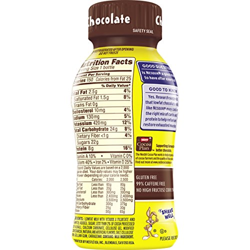 Nesquik Ready To Drink Milk, Chocolate, 8 Ounce., 10 Count