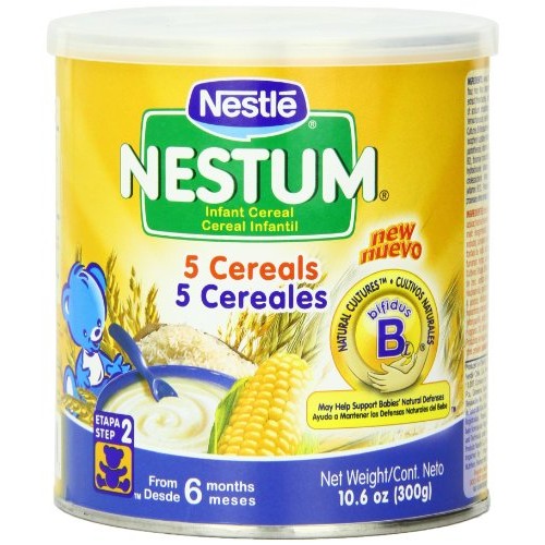 Nestle Nestum Infant Cereal 5 Cereals, 300-Grams Pack Of 6