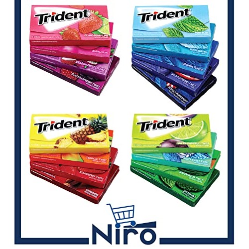 Trident Chewing Gum Sampler Gum Variety Pack | Sugar-Free | Asso...