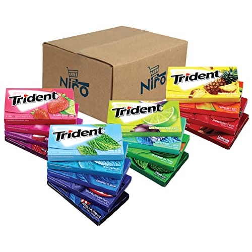 Trident Chewing Gum Sampler Gum Variety Pack | Sugar-Free | Asso...