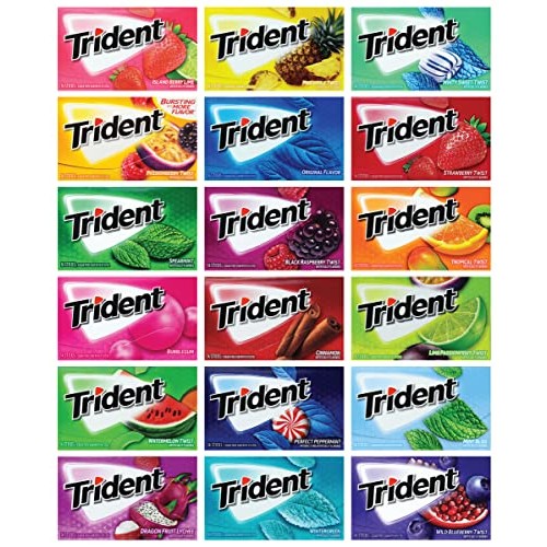 Trident Chewing Gum Sampler Gum Variety Pack | Sugar-Free | Asso...