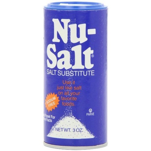 Salt Substitute Nu-Salt 3 Oz Crystals Pack Of 6