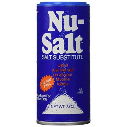 Nu Salt Substitute Salt, 3-Ounce Shaker