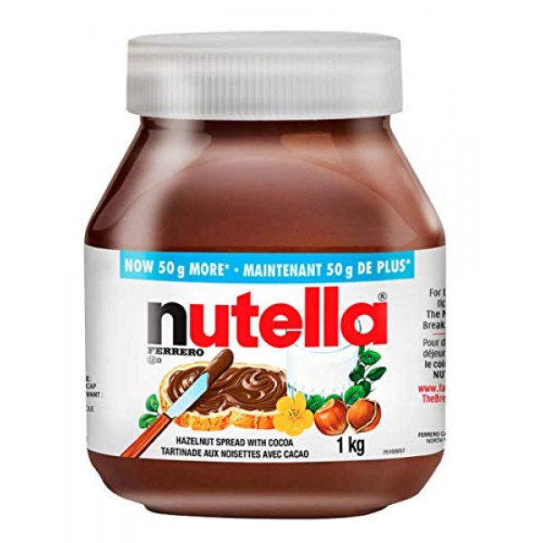 Nutella Hazlenut Spread Value Pack of 2 x 35.2oz / 1kg Jars