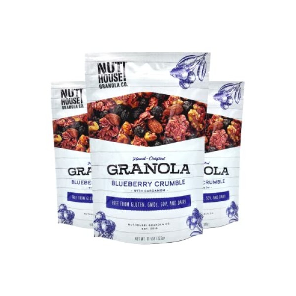 NutHouse! Granola Company - Premium Blueberry Crumble Granola ...