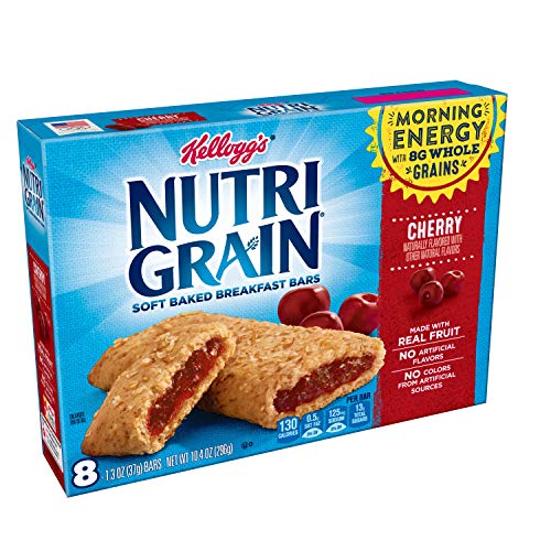 Kelloggs Nutri-Grain, Soft Baked Breakfast Bars, Cherry, Made W