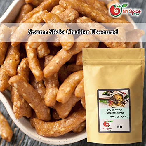 NY SPICE SHOP Cheddar Sesame Sticks – 1 Pound 16 Oz. Sesame St...