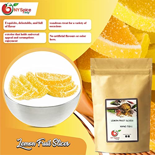 NY SPICE SHOP Jelly Fruit Slices Lemon Jelly Fruit Slices Jell...