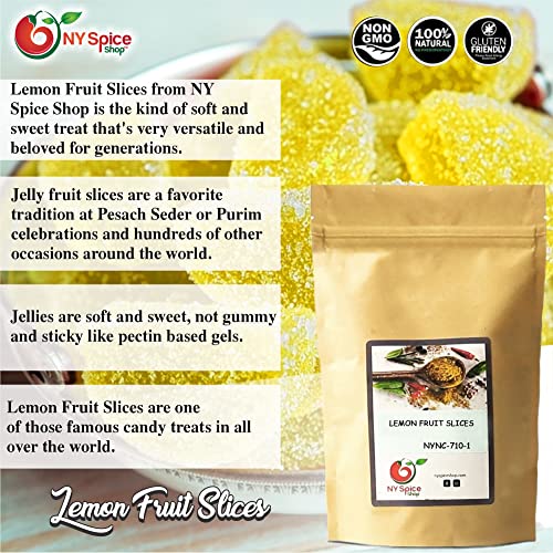 NY SPICE SHOP Jelly Fruit Slices Lemon Jelly Fruit Slices Jell...